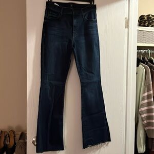 Mother weekender fray jeans